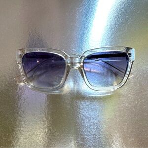 Alexander McQueen McQ Clear Acetate Sunglasses NEW